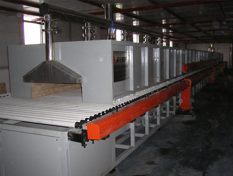 產品用途：特種陶瓷電熱輥道窯，規格：1.2米×32米電加熱